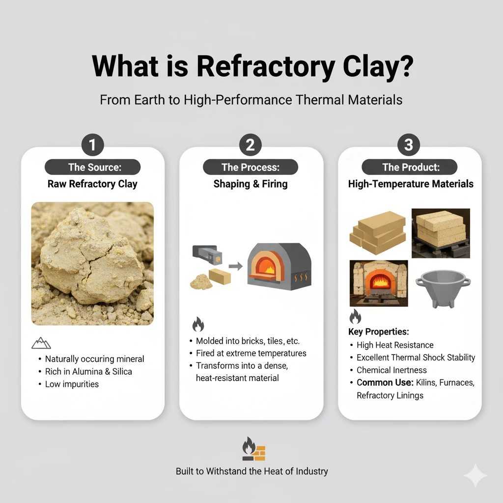 What is refractory clay? 