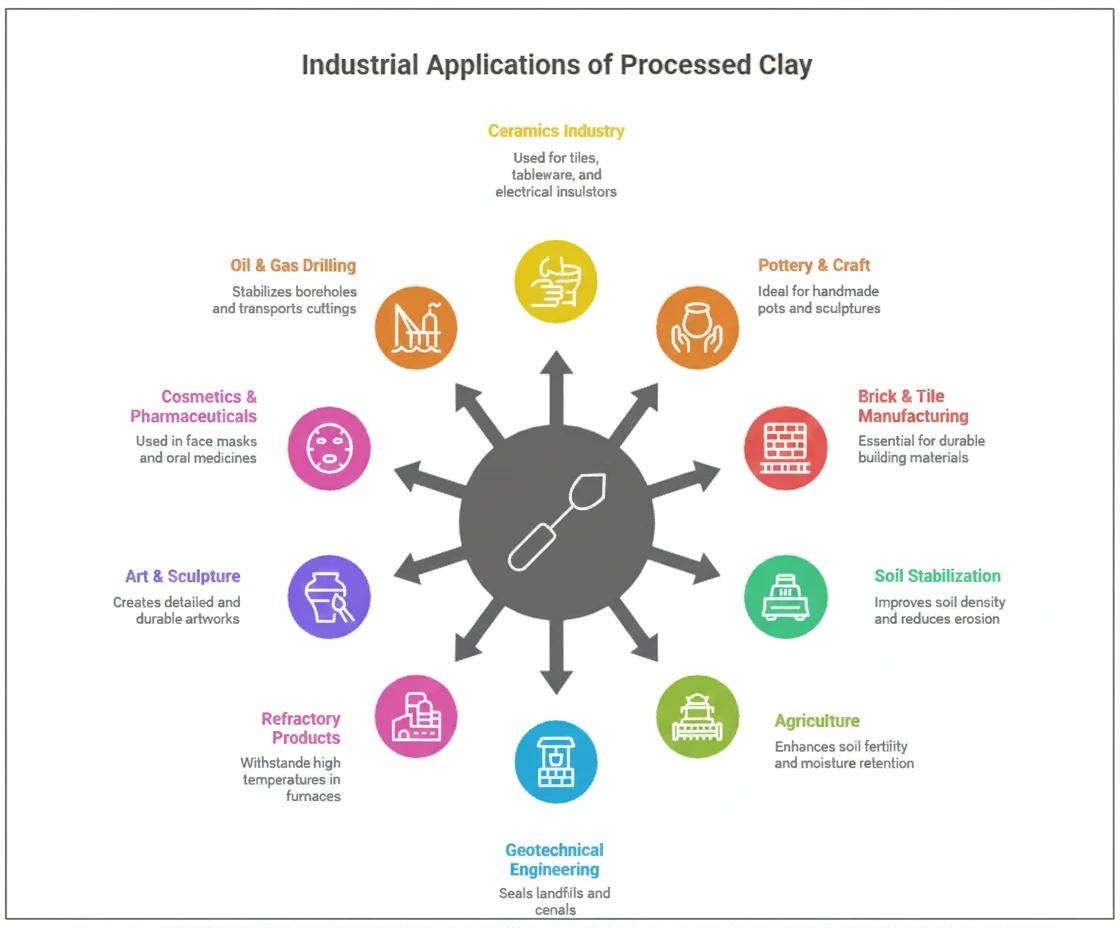 Top 10 Industrial Uses of Processed Clay
