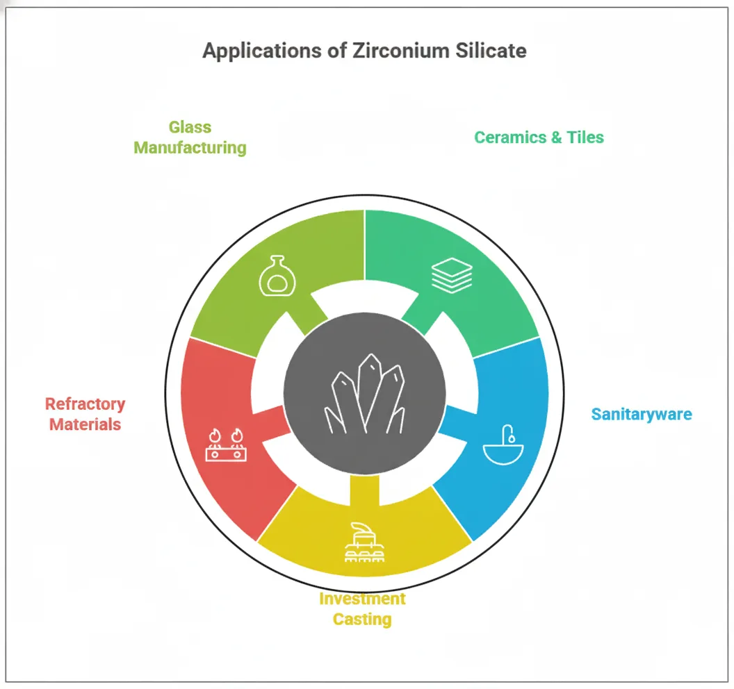 Industrial Applications of Zirconium Silicate
