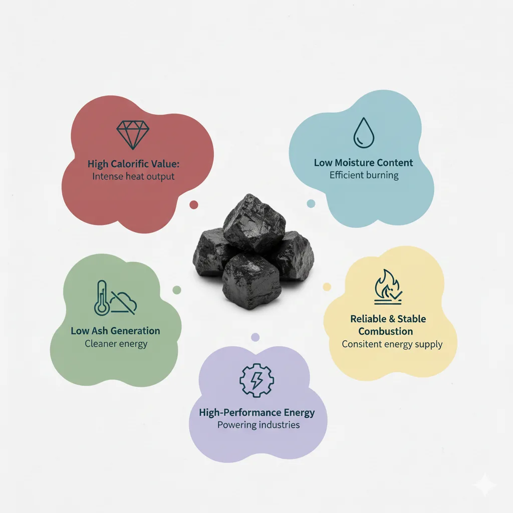 Key qualities of Indonesia coal