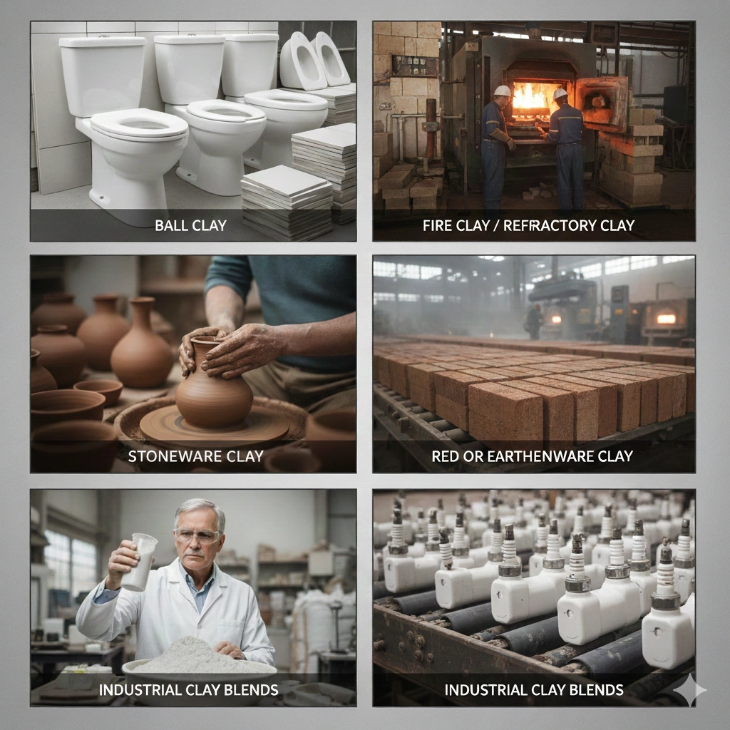 Types of Plastic Clay Used in Industries