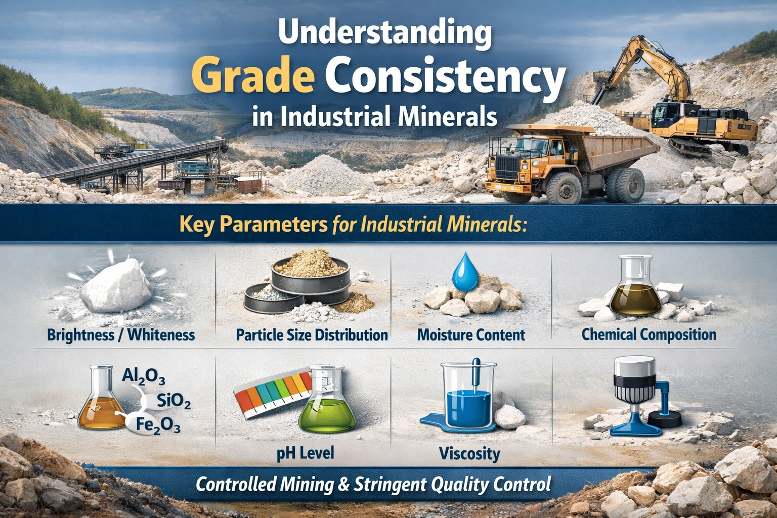 Understanding industrial mineral grade consistency
