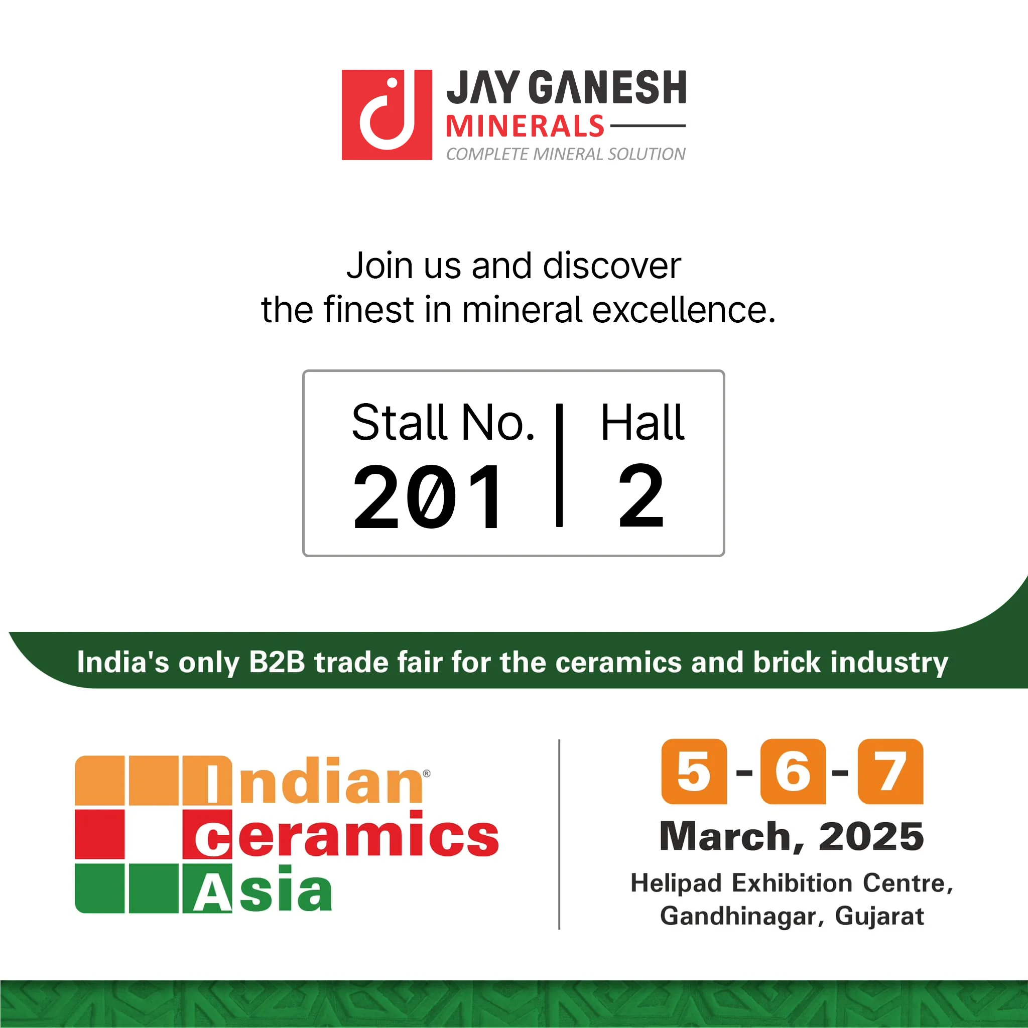 Indian Ceramics Asia Gandhinagar 2025