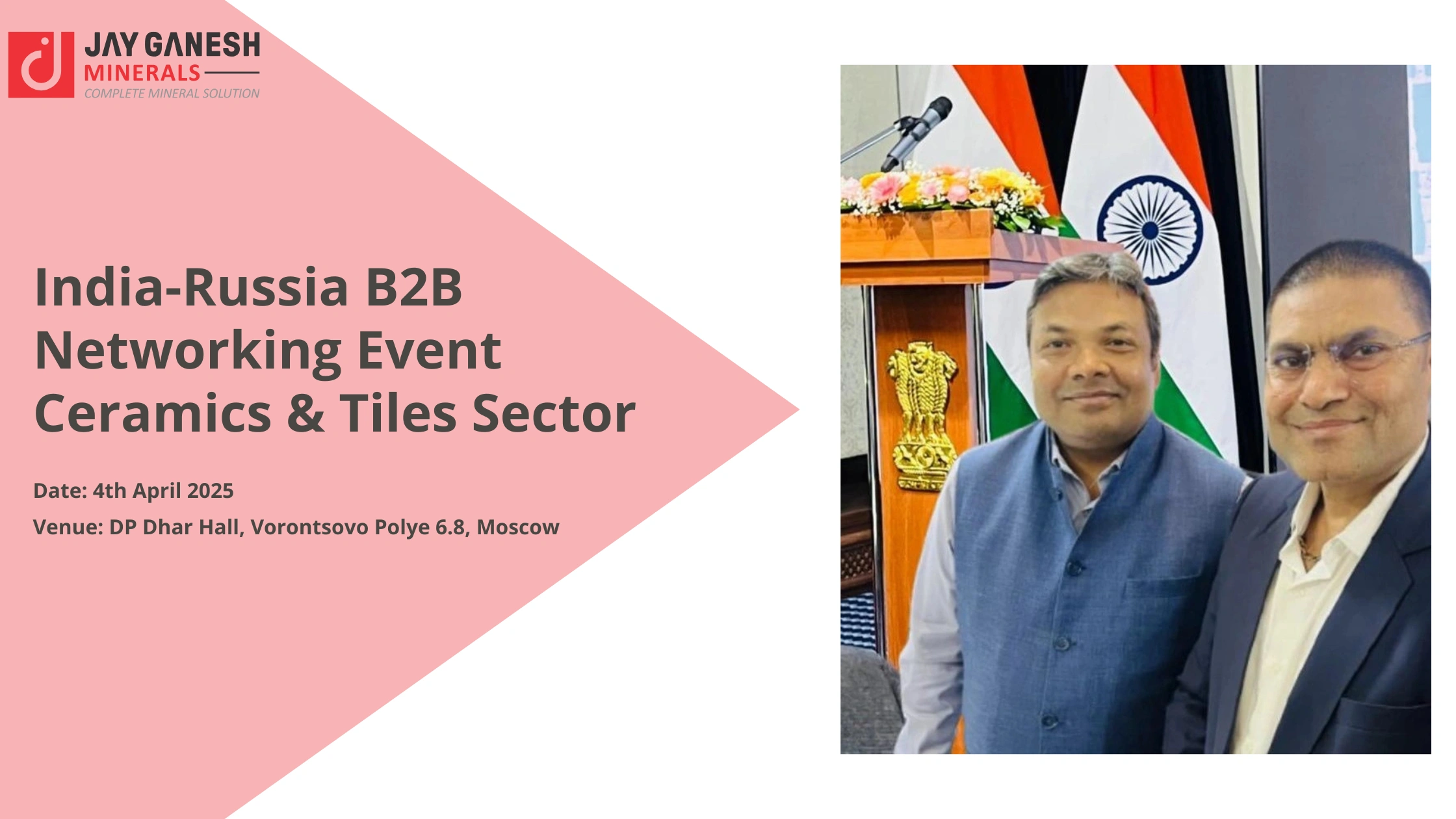 India-Russia B2B Networking Event | Ceramics & Tiles Sector